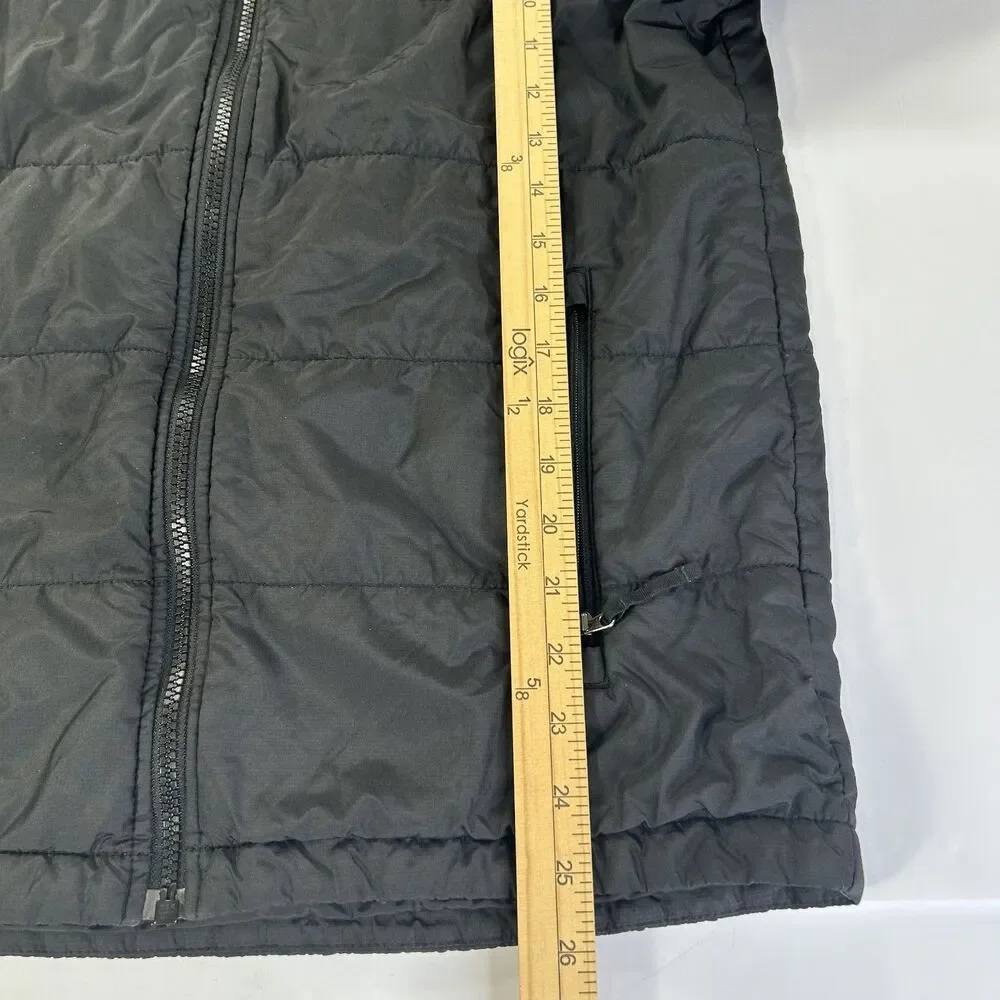 The North Face Men's Full Zip Quilted Puffer Jacket Black Insulated Size Small
